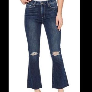 PAIGE Colette Crop Flare Jean Donna Destructed 26